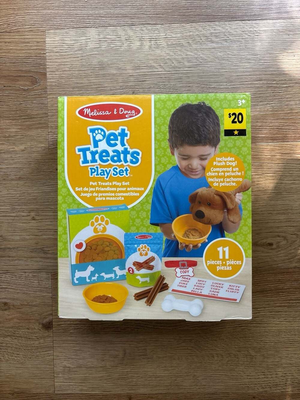 Melissa & Doug Pet Treats Play Set with Plush Dog 11-Piece Set